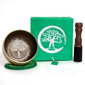 tazon tibetano 5 metales caja regalo verde