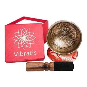 vibratis cuenco tibetano nepal 7 metales set regalo